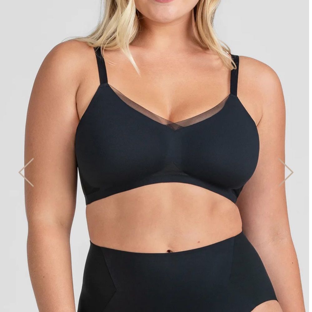 I Honeylove LiftWear‎ Crossover Bra Black Large New With Tags